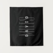 名前モダンと姓の重複 タペストリー (正面)