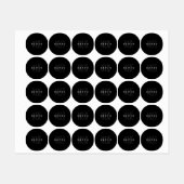 名前モダンと姓の重複 ラベル (シート)