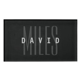 名前モダンと姓の重複 名札