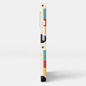 名前モダンの付いた幾何形状 iPhoneケース (左側面)