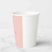 名前モダンの手書き 紙コップ (左)