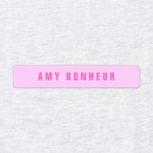 名前モダンの検索 | ピンクと紫のアイロン ラベル (デザイン1)