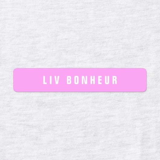 名前モダンの検索 | ピンクと紫のアイロン ラベル (デザイン2)