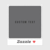 名前モダンまたはその他の文字テンプレート | ダークグレー シール (シート)