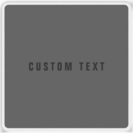 名前モダンまたはその他の文字テンプレート | ダークグレー シール