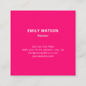 名前モダンアートワークArtistアートスタジオ スクエア名刺 (裏面)