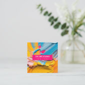 名前モダンアートワークArtistアートスタジオ スクエア名刺 (スタンド正面)