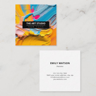 名前モダンアートワークArtistアートスタジオ スクエア名刺