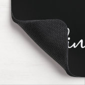 名前モダンシック・ブラック&ホワイト マウスパッド (コーナー)