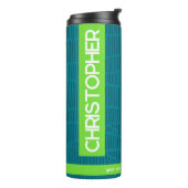 名前モダンパーソナライズされたThermal Tumbler タンブラー (回転左)