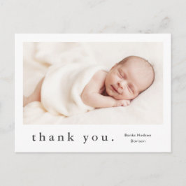 名前モダンフォトベビー ポストカード