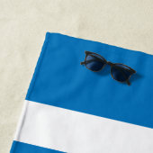 名前モダンフランスの青ストライプのプール ビーチタオル (インサイチュ)