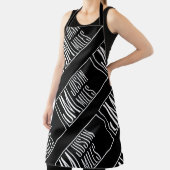 名前モダンモノグラムパターンのイニシャル エプロン (インサイチュ)