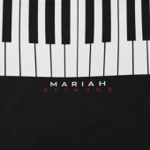 名前モダン付きピアノ音楽トートバッグ トートバッグ