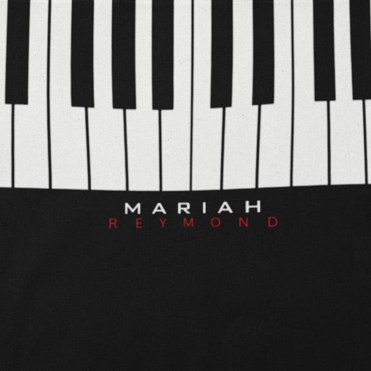 名前モダン付きピアノ音楽トートバッグ トートバッグ