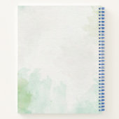 名前モダン付きsketchbook ノートブック (裏面)