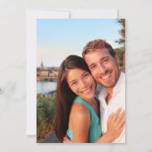 名前モダン写真6結婚のV3 - KR 招待状 (裏面)