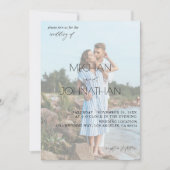 名前モダン写真6 Vertical結婚's 招待状 (正面)