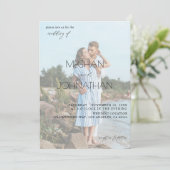 名前モダン写真6 Vertical結婚's 招待状 (スタンド正面)