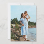 名前モダン写真6 Vertical結婚's 招待状 (裏面)