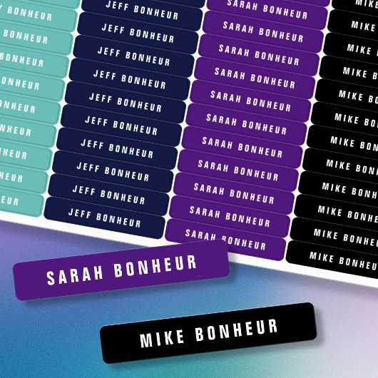 名前モダン アイロン服| Iron-on Clothing ラベル