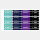 名前モダン アイロン服| Iron-on Clothing ラベル (シート)