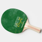 名前モダン'ping pong leader'緑動揺して 卓球ラケット (横)