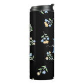 名前モノグラムのとイニシャルブルーイエロー タンブラー (回転左)