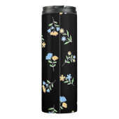 名前モノグラムのとイニシャルブルーイエロー タンブラー (裏面)