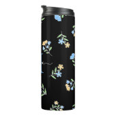 名前モノグラムのとイニシャルブルーイエロー タンブラー (回転右)