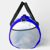 名前モノグラムのと位置(青/白) | Duffle ダッフルバッグ (右)