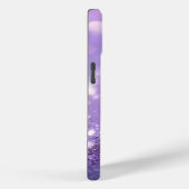 名前モノグラムの紫グリッターファッション Case-Mate iPhoneケース (裏面 / 右)