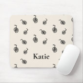 名前モノグラムの霊気シンボル修復パターンムース マウスパッド (マウス)