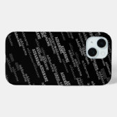名前モノグラムパターン Case-Mate iPhoneケース (裏面 (横))
