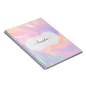 名前モノグラムプリンセスユニコーンモノグラムフレーム ノートブック (右側)