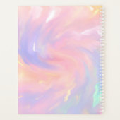 名前モノグラムホログラフクイ王室のンセアニラピンク プランナー手帳 (裏面)