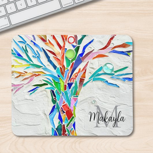 名前モノグラムモザイク マウスパッド