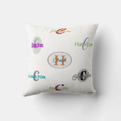 名前モノグラム装飾用クッションHAMbyWG クッション (裏面)