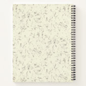 名前モパーソナライズされたノグラム大理石スパイラルノートブック ノートブック (裏面)