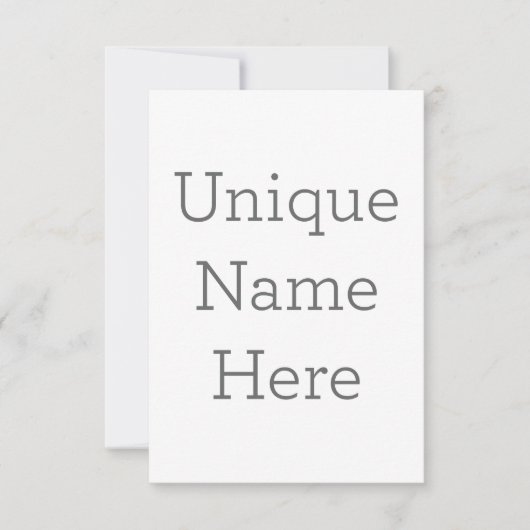 8.9cm x 12.7cmフラットサンキューカード (正面)