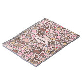 名前ユーモア中立の胸パターン ノートブック (左側)