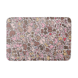 名前ユーモア中立の胸パターン バスマット
