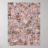 名前ユーモア中立の胸パターン ポスター (正面)