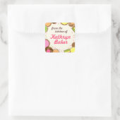 名前ラベルのキッチンから、各種Cookie スクエアシール (バッグ)