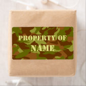 名前ラベルのプロパティ |ヴィンテージ迷彩柄 ラベル (インサイチュ)