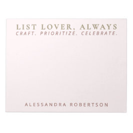 名前リストスタイリッシュ恋人パステルピンクミニマリスト ノートパッド