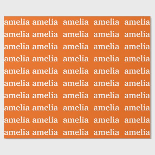 名前リピート オーダーメイド包装紙 ラッピングペーパー (フラット)