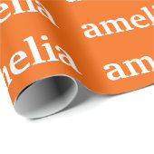 名前リピート オーダーメイド包装紙 ラッピングペーパー (ロールコーナー)