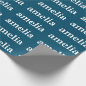 名前リピート オーダーメイド包装紙 ラッピングペーパー (角)