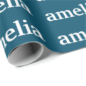 名前リピート オーダーメイド包装紙 ラッピングペーパー (ロールコーナー)